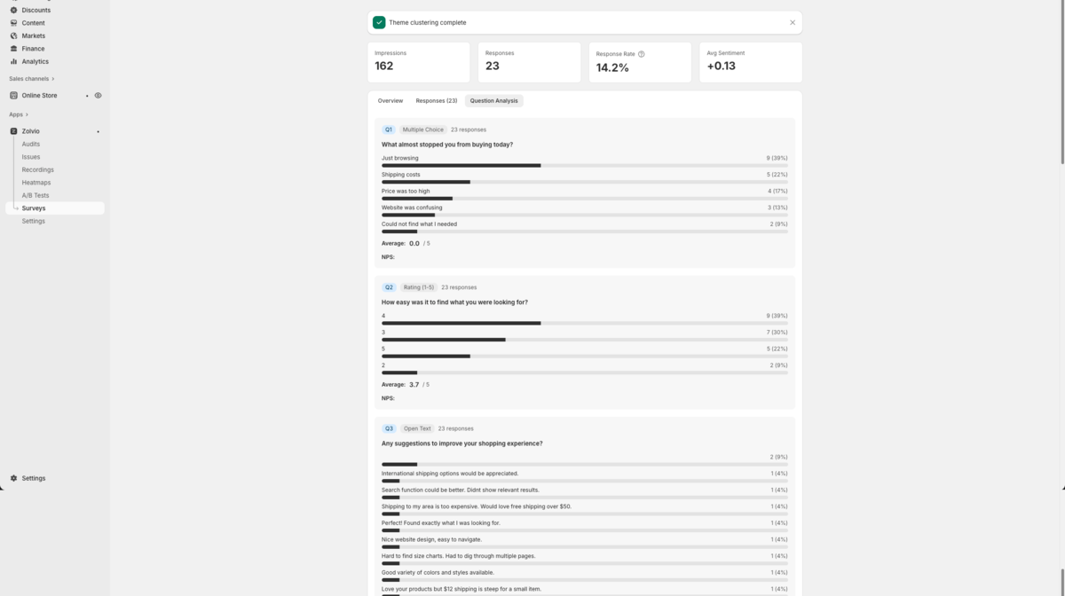 Survey targeting controls